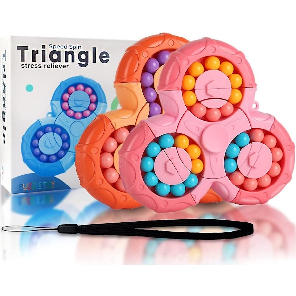 Pop Fidget Spinners - Pussel för vuxna, sensoriska leksaker för autistiska barn, fidgetleksaker - stressreducerande och ångestlindrande handsensorisk leksak, pusselspel