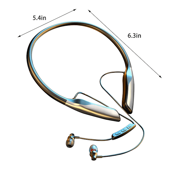 5.0 Magnetisk Absorpsjon Trådløs Bluetooth Hodesett Intelligent Pluggbart Kort, Sport, Støyreduksjon og Samtaleevne