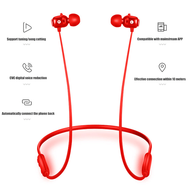 Bluetooth-kuulokkeet Langattomat nappikuulokkeet Bluetooth 5.0 Vedenpitävät Urheilukuulokkeet Mikrofonilla Puheluihin