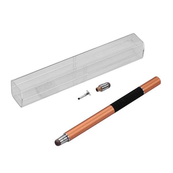 in 1 Precision Stylus Penna med ledande spets och skivspets versal pekskärmspenna set för alla Kapacitiv pekskärmstelefon surfplatta 1 pack guld