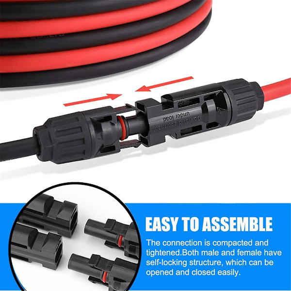 Solcellsanslutningskabel till DC 8 mm adapterkabel 1,8 m med DC5,5x2,5 mm omvandlare för bärbar backup GZ (som visas)