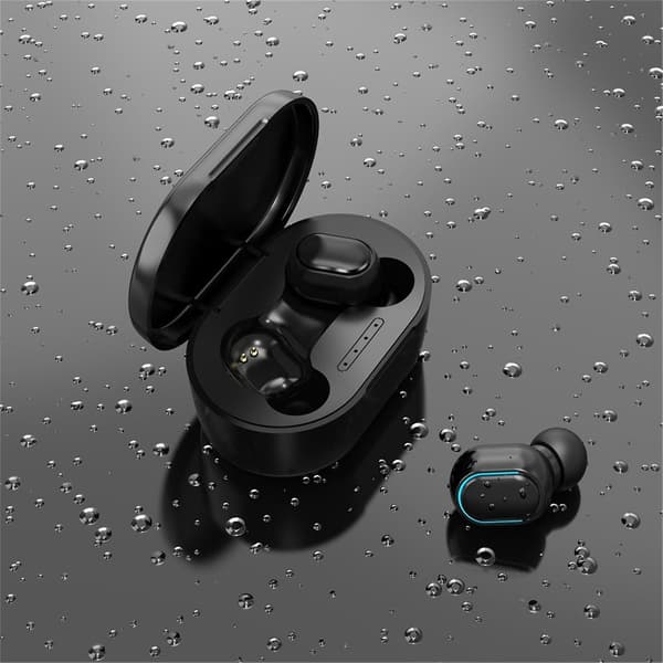 Bluetooth 5.0 Headset Trådlösa Dubbla Hörlurar Stereo Öronproppar Öronproppar