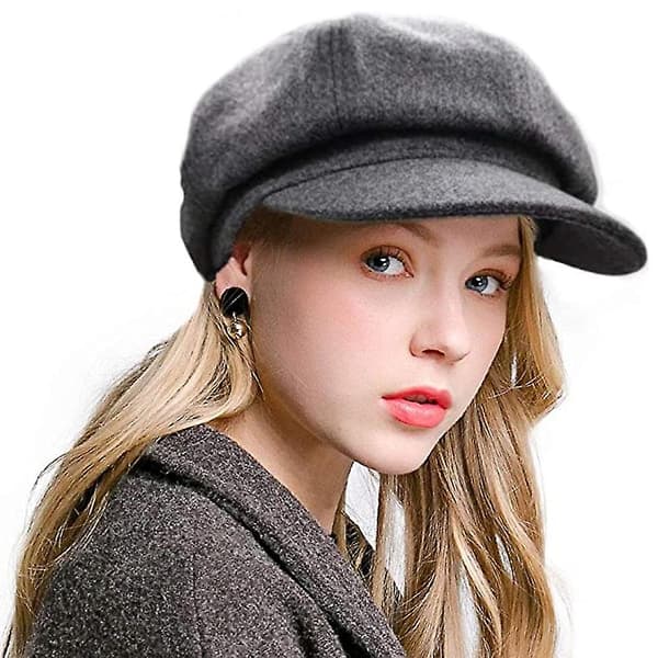 Hatter for kvinner Beret Caps Høst Vinter Dame Åttekantet Hatt Uformell Mote Beret Malerhatt