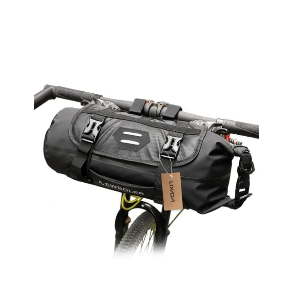 Lixada cykelstyreväska Vattentät, justerbar kapacitet cykelväska framrör med avtagbar Ride Dry Bag (3-7L)