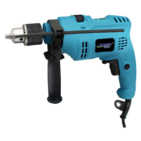 980 W slagborr Sladdborr 3200 varv/min 360° roterande handtag, 13 mm borrchuckstorlek