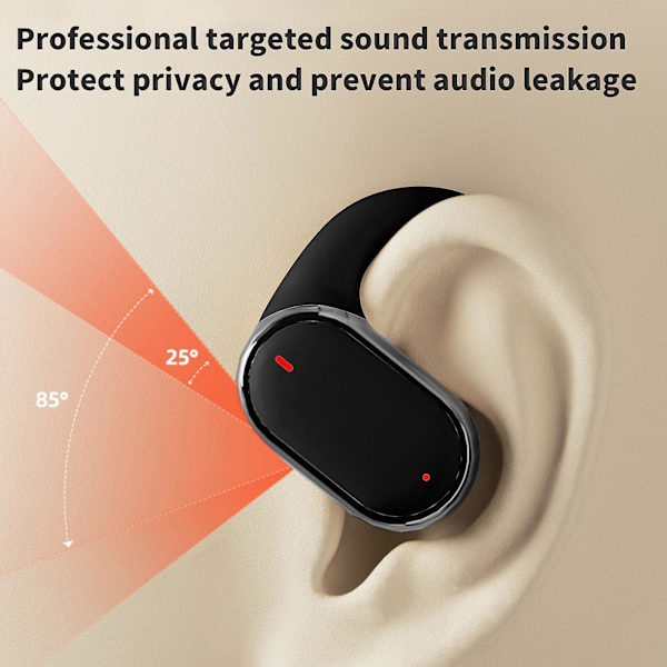 Korvan päälle asetettavat, ei korvan sisään menevät älykkäät digitaaliset näyttö Bluetooth 5.3 suuntainen äänilähetys erittäin pitkällä akunkestolla langattomat kuulokkeet