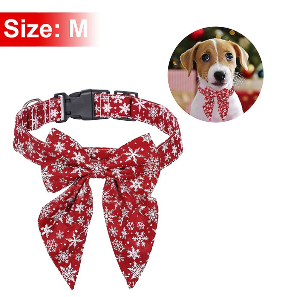 Julhalsband för hund med rosett, fluga Hund Julhalsband för små medelstora hundar Husdjur Stil 4 MM