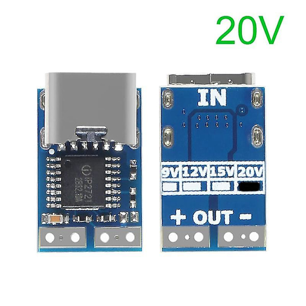 5 stk. PDC004-PD PD Decoy-modul USB-C PD 20V DC fastspænding udløsermodul 5A Type-C hun-indgang（Fotofarve）