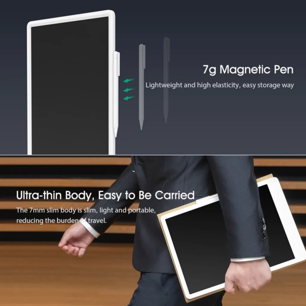 Xiaomi 13,5-tums liten LCD-skrivtavla ultratunn digital rittavla elektronisk handskriftsanteckningsblock med rittavla för penna