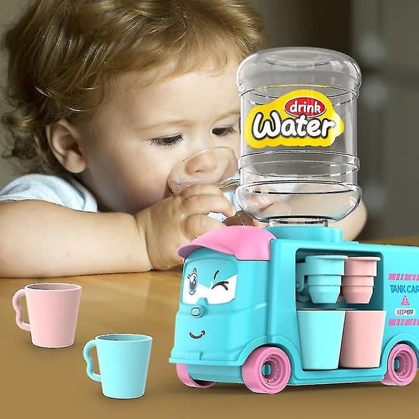 Simulerad leksaksjuicepress Leksak för barn Mini vattenautomat Leksak Dricka vatten Leksak（Gul）