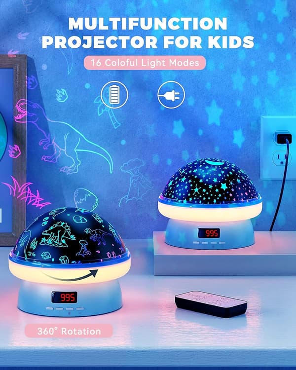Dinosaur Toddler Legetøj Natlys Projektor