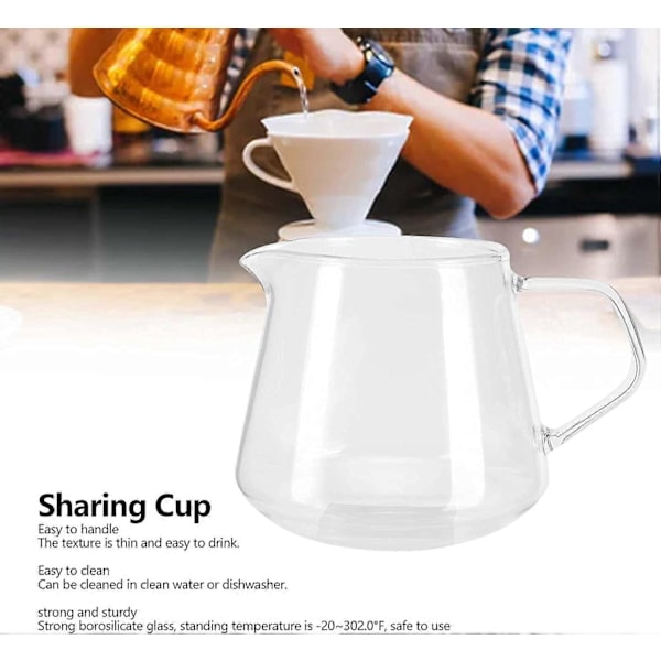 Glasmugg, Dryckesverktyg Bekvämt Transparent Hållbart för Kontor för Mjölk eller Varmvatten för Kaffe eller Te för Hemmet (#1)