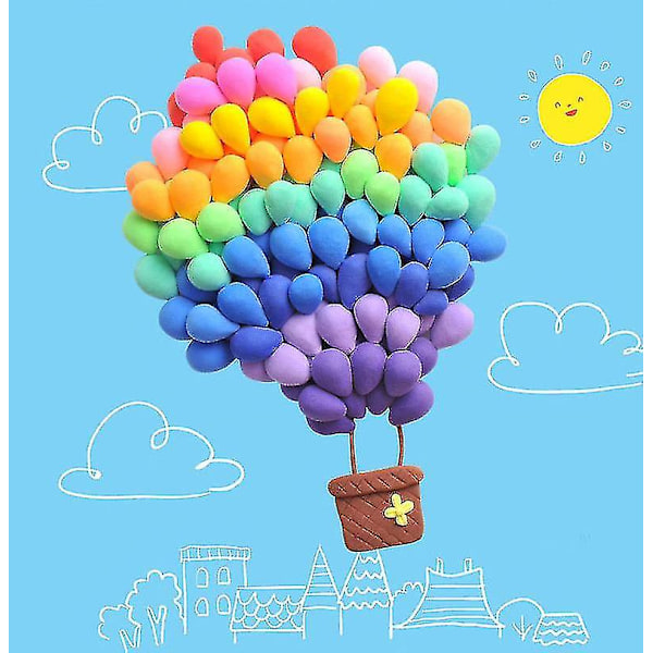 Modellervoks 36 farver lufttørrende ultralet blød magisk modellervoks DIY plasticine håndværk legetøj med flere værktøjer, fantastisk gave til børn