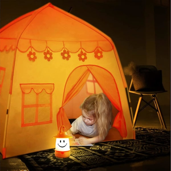 Söt LED-lykta, campinglykta för tält, bärbar - rosa