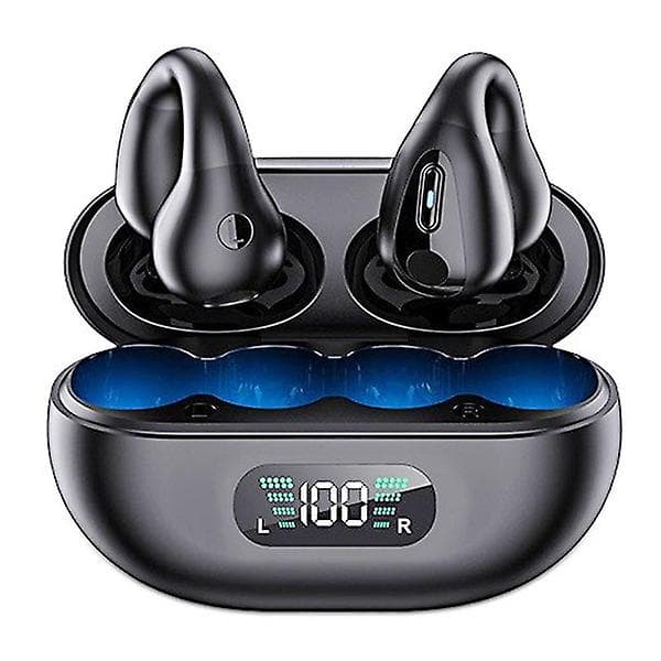 1 st smärtfria öronsnäcka, trådlösa Bluetooth 5.3-hörlurar med mikrofon