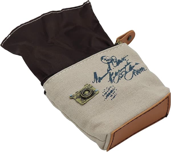 Söt Canvas Myntplånbok Liten Blixtlåsficka Väska Plånbok Av , 3/4 Pack (Retro Stil, 4 Pack)