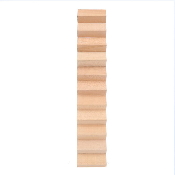 1:12 Miniatyr Trätrappa DIY Steg Trapp Hantverk Dekorativa Dockhus Tillbehör Trappor utan Ledstång