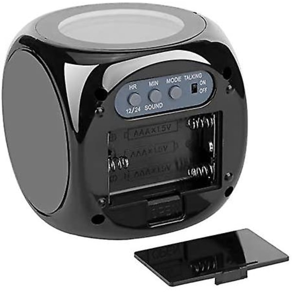 Digital väckarklocka, väggprojektion, LCD, LCD, snooze-larm, tidsvisning, LED-bakgrundsbelysning