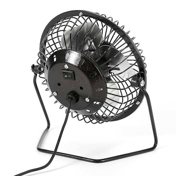 Stark vind USB tyst fläkt skrivbordskylare för bärbar dator stationär dator PC Ofiice sommar kylfläktar 4 blad roterbar USB mini fläkt