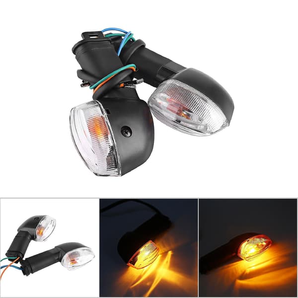 Blinkers för motorcykel - Vit lins