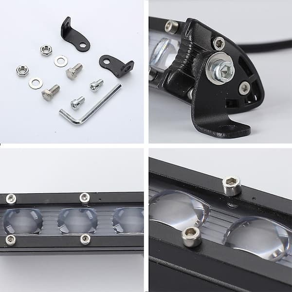 8-tums 60w LED-arbetsljusremsa terrängkörningsljus