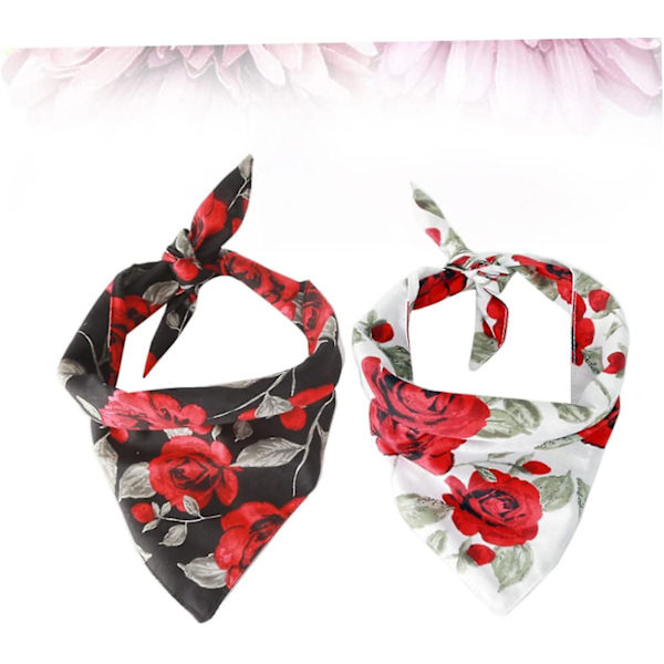 4 stk. gave ornamenter vintertøj hund neckerchief lille hund valentine hagesmæk hund tørklæde lille kæledyr hund（66X45cmx2stk，som vistnx2stk）
