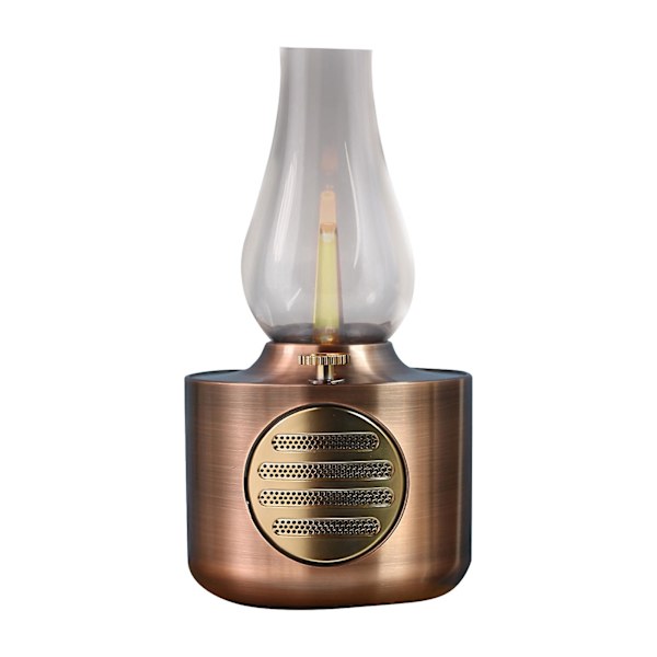 Rea Vintage Kerosene Lamp Bluetooth Högtalare Utomhus Camping Ljus Trådlös Liten Ljud（A）