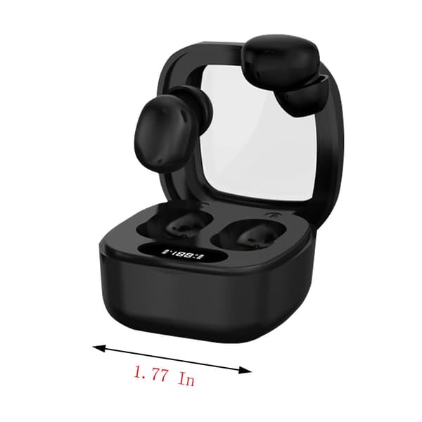 Trådlösa öronsnäckor Bluetooth 5.3-hörlurar med digital LED-intelligensdisplay