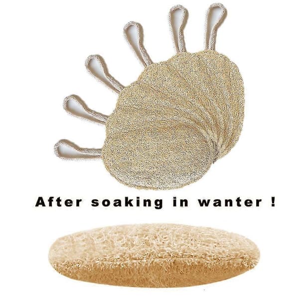 6-pack Exfolierande Ansikts- och Kroppsdukar, Mjuka Vävda Baddukar