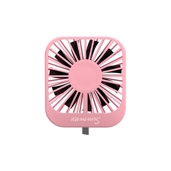 Bärbar kreativ USB liten fläkt Android Apple Typ-c telefon student mini turbo fläkt kylare för camping utomhus hem hushållsapparat（för iphone kabel326）