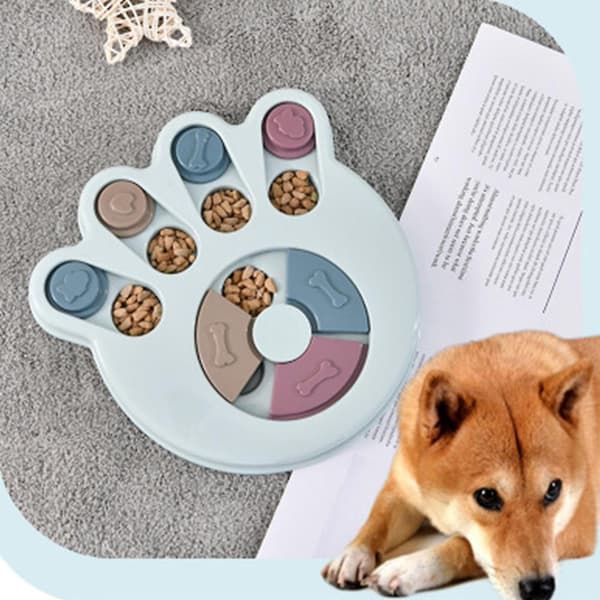 Hunde puslespill leker for valper, godbit dispenser (poteavtrykk)