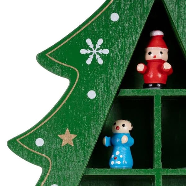 Juletræ - SPRINGOS - 28 cm - Træ med figurer - Indendørs dekoration - Klassisk