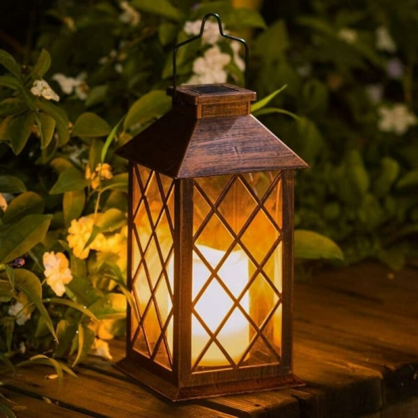Solar Lantern Solar Lantern for Outdoor LED Garden Lantern Solar Lamp with Candles