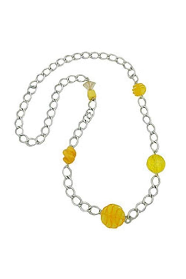 Halsband Pansarkedja Pärlor 95cm - Gl02433