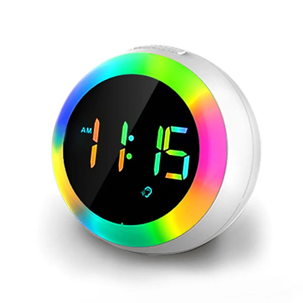 Larmklocka Ljudaktiverad, dimbar Två alarm inställningar Temperaturvisning