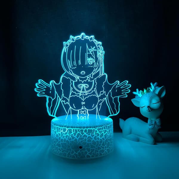 3D Nattlys Anime Overnaturlig Verden 3D Illusjon