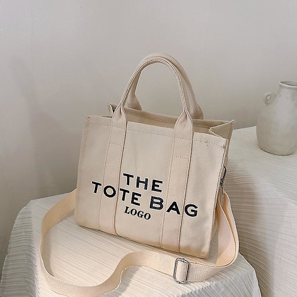 Jacquard Tote Bag for kvinner, hvit, 31*15*27cm