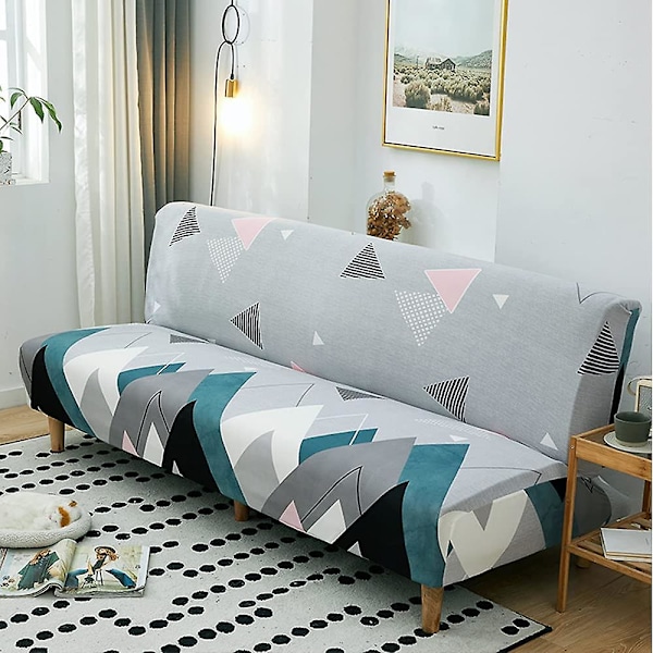 Sofföverdrag utan armstöd Stretch sofföverdrag 2-sits 3-sits utan armstöd bäddsoffa