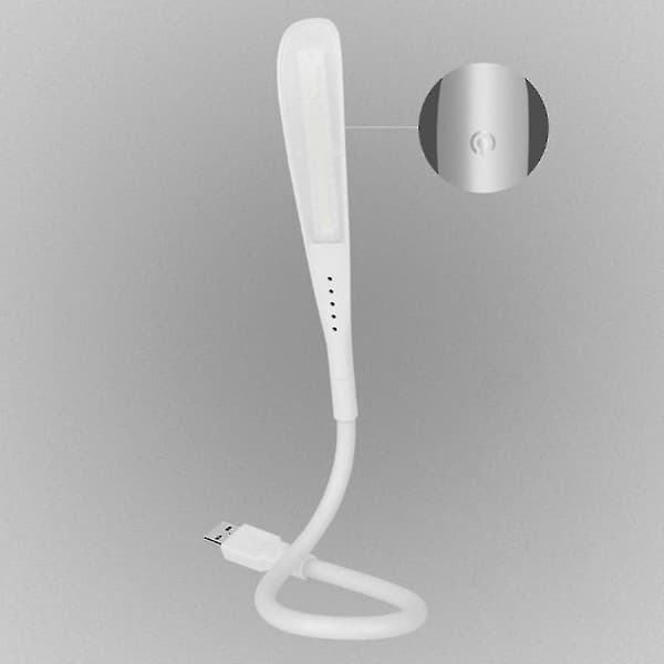 Berøringsregulerbar fleksibel USB LED-øjenplejelæselampe Justerbar LED Solid Clip Skrivebordslampe til bærbar computer Soveværelsesstudie Belysning