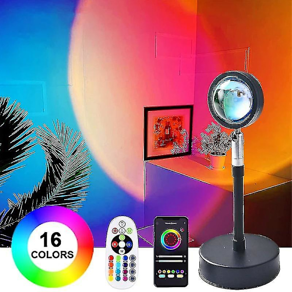 16 Colors Rgb App Remot Sunset Lights,projection Lights,atmosphere Lights, Led Night Lights