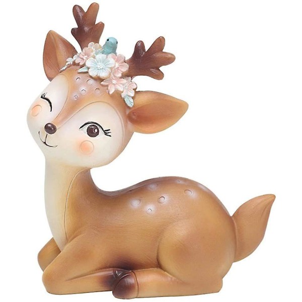 Fawn Figur, Dekorativa Ornament, Figure Deco Reh Fawn Miniature 3d Bambi, Djurfigurer