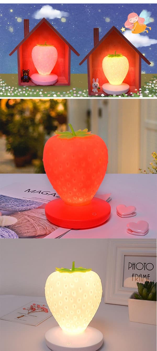 Berørings nattlys, dimbart, LED nattlys, Sili