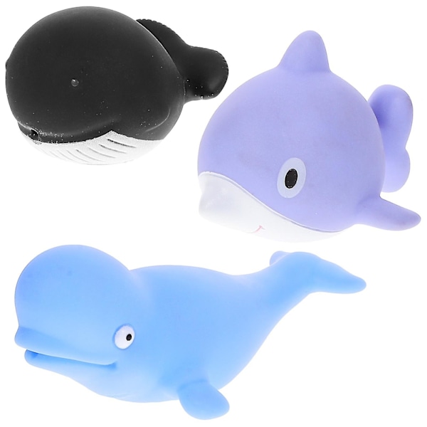 3pcs Baby Water Toy Pool Toy Bathing Toy Sea Animal Water Bath Toy Creative Bathing Toy（7.00X5.00X4.50CM）