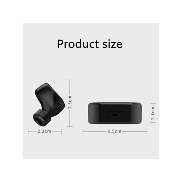 Ekte trådløse Lite Bluetooth-øretelefoner