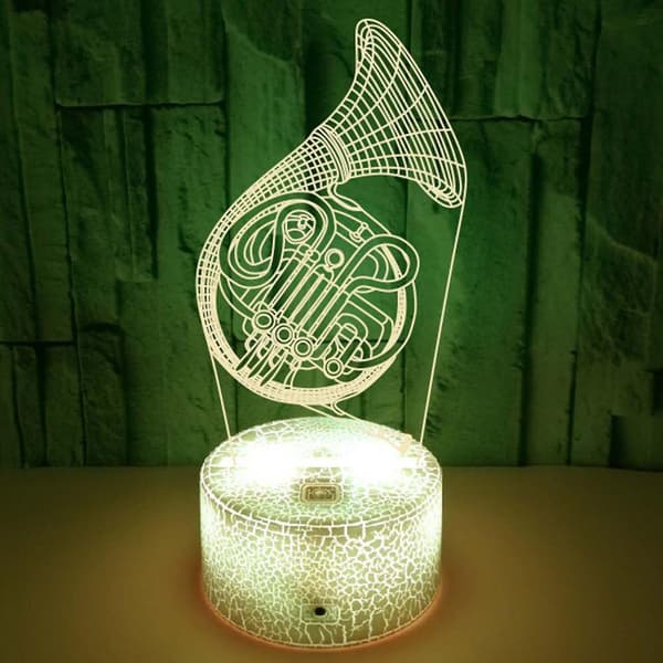 3D Lampe Illusjon Nattlys Dimbar 16 Farger