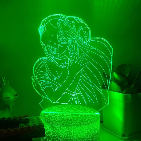 3D LED Nattlampa Anime Karaktär 3D Illusion