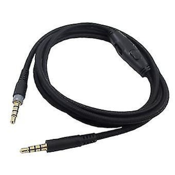 Kingston Hyperx Cloud Ii / Hyperx Cloud Alpha Headphone 3.5mm Audio Plug Cable With Control Black