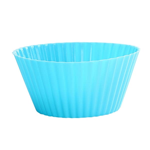 12 st silikonformar för bakning av muffins och bröd (en storlek)
