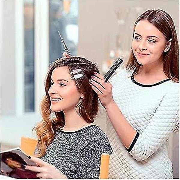 6 stk. hårklemmer, der ikke bøjer, ikke laver mærker i håret, til frisuredesign, makeup-klemmer til kvinder og piger