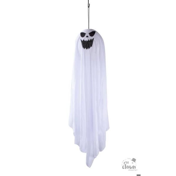 Hengende Spøkelse - Liten Klovn - Tilfeldig Design - 70 cm - Halloweenpynt - Hvit